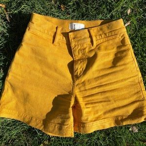 Lou & Grey | Mustard High Waisted Shorts